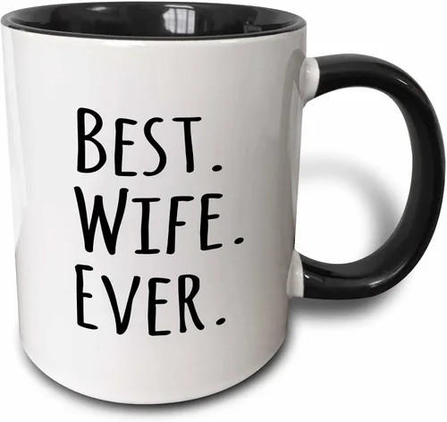 3dRose InspirationzStore-Tipografía - Best Wife Ever - regalos divertidos y románticos para casados, recién casados para sus aniversarios o día de