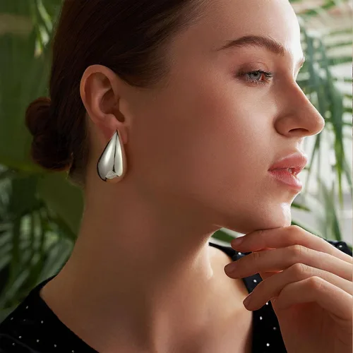 Miniatura 3 de Gold Earrings for Women Girls,14K Gold Plated Lightweight Gold Hoop Earrings Hypoallergenic Earrings for Women Trendy Fashion Jewelry Gifts