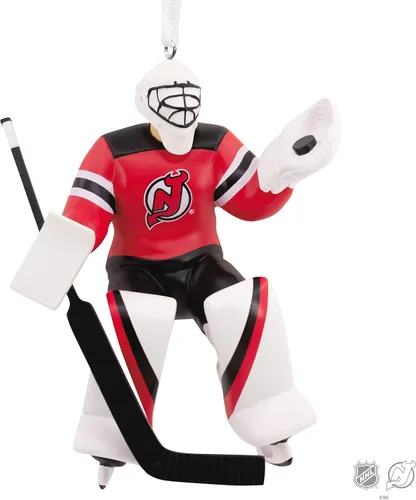 Miniatura 6 de Hallmark NHL New Jersey Devils Portero Ornamento de Navidad (0001OSL1882)
