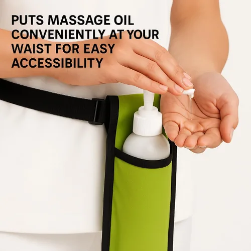 Miniatura 6 de Royal Massage Funda para botella de aceite con correa ajustable, cintura o bolsa de hombro manos libres para terapeutas, se adapta a la mayoría