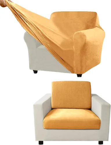 Miniatura 146 de Funda para Sofá de Terciopelo, Fundas Elásticas para Sofá para Funda Principal Separada/Respaldos y Cojines de Asiento, Funda para Sofá, para Fundas