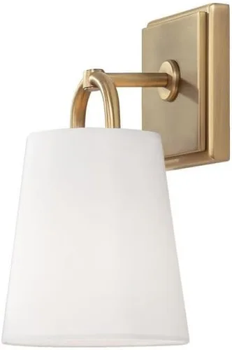 Miniatura 13 de Capital Lighting 649411MB Brody - Aplique de pared de tela blanca de transición, 1 luz de 100 vatios, 11 pulgadas de alto x 7 pulgadas de ancho