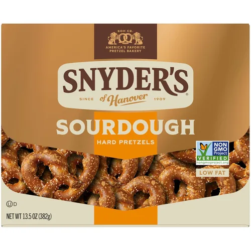 Miniatura 5 de Snyder's of Hanover Pretzels, pretzels duros de masa madre, caja de 13.5 onzas
