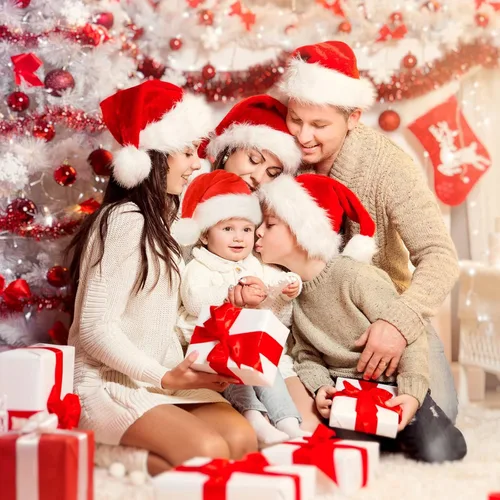 Miniatura 6 de BOSONER Sombrero de Navidad para bebé - Sombreros de Papá Noel para bebé y recién nacido para la primera Navidad de niña y niño
