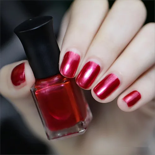 Miniatura 17 de Esmalte de Uñas Dorado Champán con Efecto Espejo Metálico, Laca de Uñas Brillante de Secado Rápido y Larga Duración, Cromo para Manicura DIY