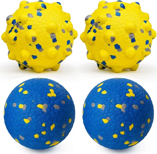 Miniatura 22 de Pelotas de tenis para perros Moonorange para masticadores agresivos, juguete interactivo indestructible, duradero, rebotador para perros, juego