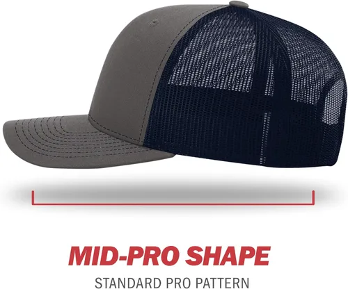 Miniatura 3 de Richardson - Gorra de béisbol ajustable unisex 112, Snapback estilo camionero
