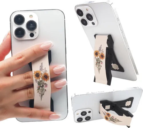Miniatura 47 de LOVEHANDLE PRO Premium Phone Grip - Correa de silicona para teléfono - Soporte magnético para teléfono y soporte para teléfono inteligente y tableta
