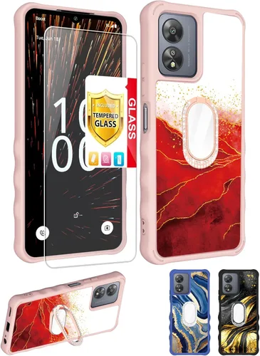 Miniatura 27 de Aroepurt Funda compatible con Gabb Phone 3 Pro Phone Case Stand Cover [Protección gruesa de silicona suave] [Cambio de forma multidireccional 3D]