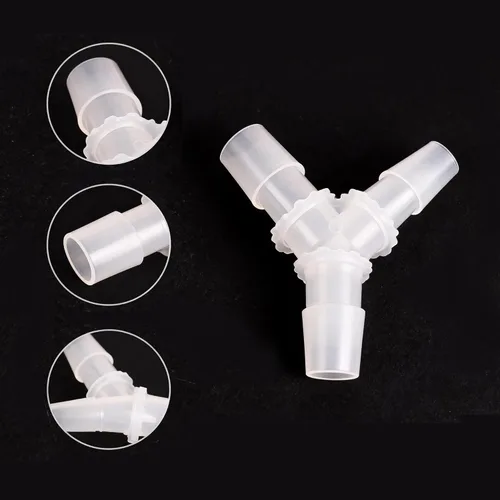 Miniatura 6 de Quickun 1/2 pulgada manguera de púas iguales en forma de Y 3 vías empalmador de juntas de plástico empalmador adaptador unión para tubería de línea