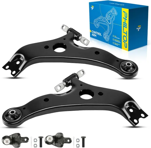 Miniatura 222 de PHILTOP Kit de suspensión delantera de 10 piezas, brazos de control inferiores con juntas de bola, eslabones de extremo de barra estabilizadora