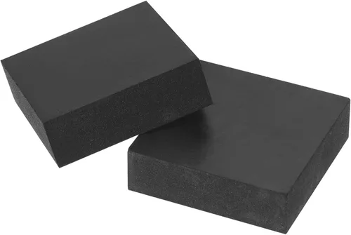 PATIKIL Patas para macetas de 2 x 2 x 0.6 pulgadas, paquete de 6 unidades, invisibles de goma, cuadrados para jardín, patio, terraza, macetas de