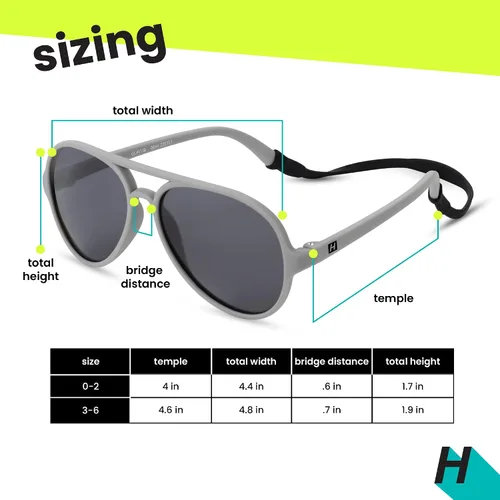 Miniatura 5 de Hipsterkid Baby Aviator Sunglasses - Toddler Polarized Sunglasses with Shatter-Resistant Lenses and Stay-On Strap