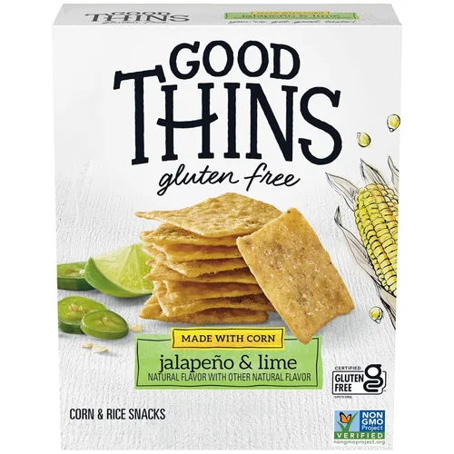 Miniatura 22 de GOOD THINS Snacks de arroz y queso con parmesano y ajo, galletas sin gluten, galletas a granel, 6 cajas de 3.5 onzas