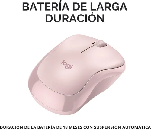 Miniatura 4 de Logitech Mouse inalámbrico M185, 2.4 GHz con mini receptor USB, duración de la batería de 12 meses, seguimiento óptico de 1000 DPI, ambidiestro
