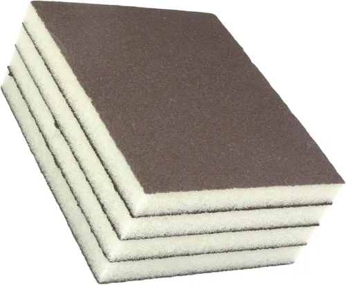 Miniatura 27 de Utoolmart 12 bloques de lijado de esponja de lijado, grano 180 húmedo, seco, lavable y reutilizable, esponja de papel de lija para muebles de 12