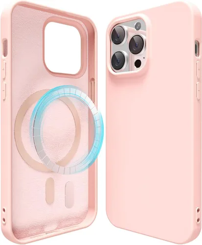 Miniatura 53 de oakxco Funda de silicona para iPhone 12 Pro Max, magnética, compatible con carga inalámbrica Magsafe, cubierta protectora de goma suave y delgada