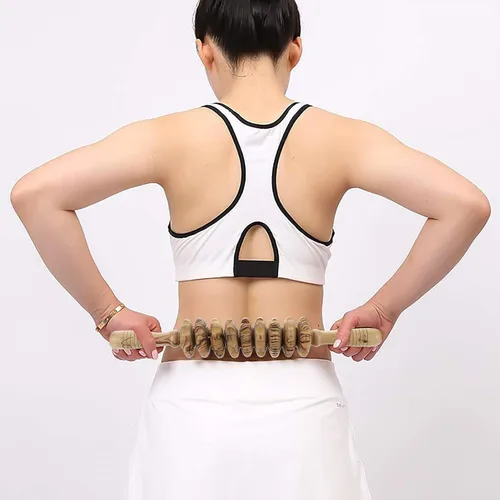 Miniatura 4 de Masajeador de madera para terapia de madera, herramientas de masaje para moldear el cuerpo, fascia, celulitis, músculos y abdomen, masajeador