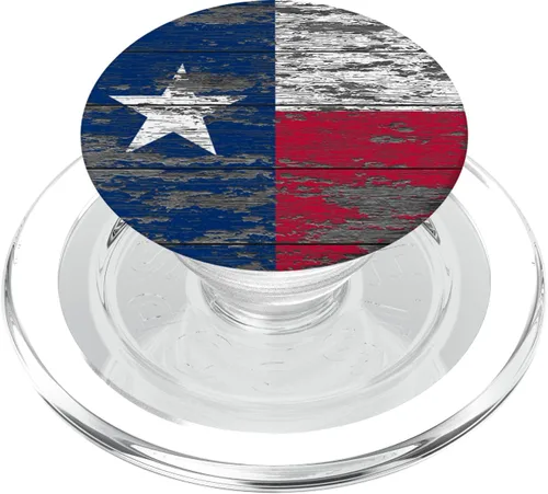 Miniatura 8 de Texas - Agarre y soporte para teléfonos y tabletas con bandera de madera climatizada
