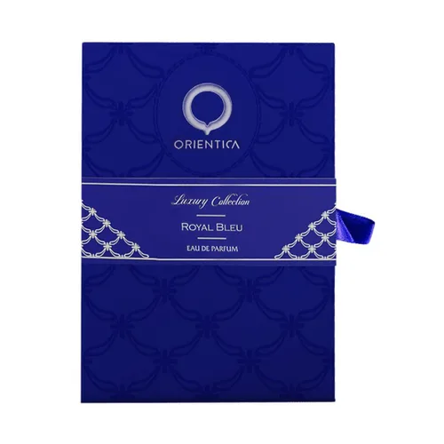 Miniatura 4 de Orientica Luxury Collection Royal Bleu Eau De Parfum 0.25 oz / 0.3 fl oz Mini Splash – Amaderado, Picante, Vainilla, Cardamomo, Bergamota, Lavanda