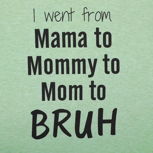Miniatura 4 de Camisetas para mamá para mujer, camiseta de mamá mamá Bruh, divertida camiseta para mamá y vida, para el día de la madre, camiseta casual de regalo