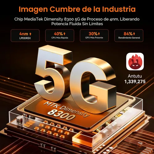 Miniatura 2 de Blackview XPLORE 2 Gemini AI 5G - Teléfono resistente con proyector, Dimensity 8300 Android 15 6.73" 3.2K AMOLED 20000mAh/120W 36GB+256GB T-Mobile