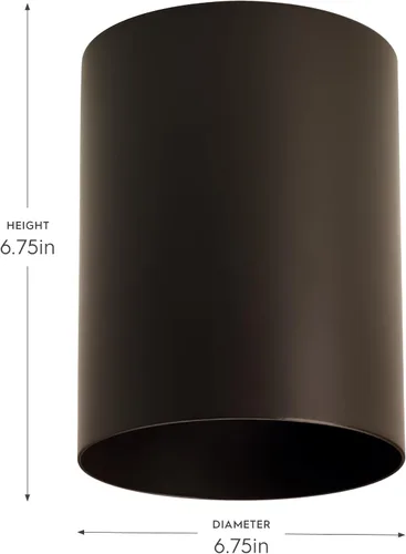 Miniatura 6 de Progress Lighting Lámpara de techo de 5 pulgadas cilíndrica para exterior, lámpara de techo empotrada moderna de 1 luz, iluminación