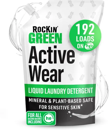 Miniatura 13 de Detergente para ropa Rockin' Green, Detergente en polvo para ropa a base de plantas, Detergente para ropa totalmente natural, Combate el olor vegano