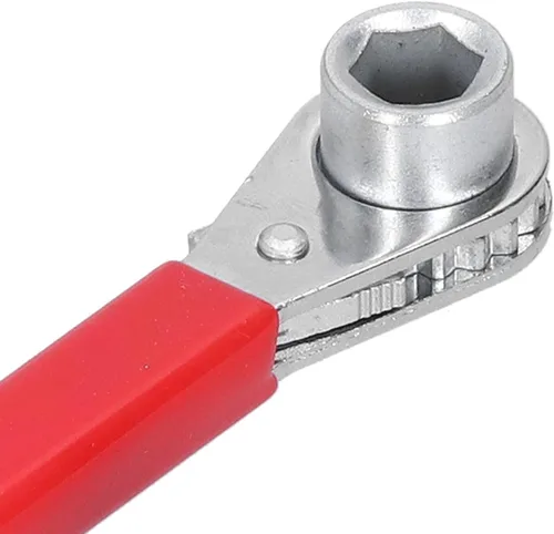 Miniatura 3 de 01 Llave de trinquete, terminal de batería, llave de trinquete no conductora, mango de vinilo grueso, llave de trinquete de terminal de batería