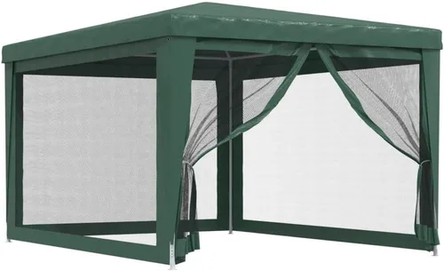 Miniatura 25 de vidaXL Gazebo, Tienda de campaña con 4 paredes laterales de malla, toldo de refugio para eventos de fiesta al aire libre, pabellón de glorieta