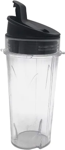 Miniatura 4 de Paquete de dos vasos de 16 onzas (16 onzas) con tapa para sorber y sellado, para la serie Nutri Ninja