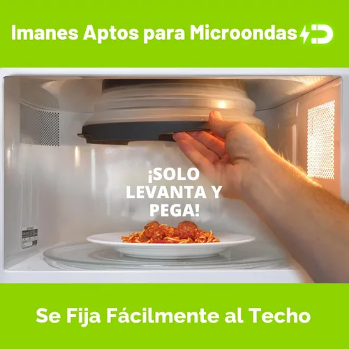 Miniatura 4 de Hover Cover Cubierta magnética para microondas contra salpicaduras con alto poder, agarre magnético más fuerte, tapa de 12 pulgadas plegable libre