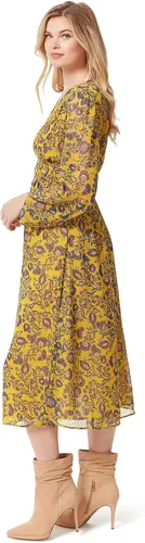 Miniatura 2 de Jessica Simpson Vestido midi con cuello en V Annalise para mujer