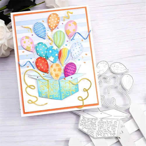 Miniatura 56 de Troqueles de álbum de recortes para hacer tarjetas, troqueles de corte de metal para Navidad, plantilla de perforación para manualidades de papel