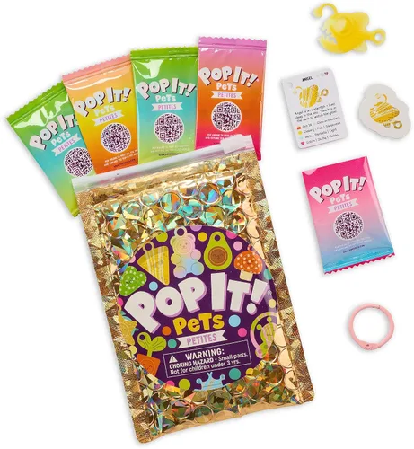 Buffalo Games Pop It Pets Petites – Temporada 2 – El mejor juguete sensorial para ansiedad – Burbujas emergentes y personajes adorables para tus