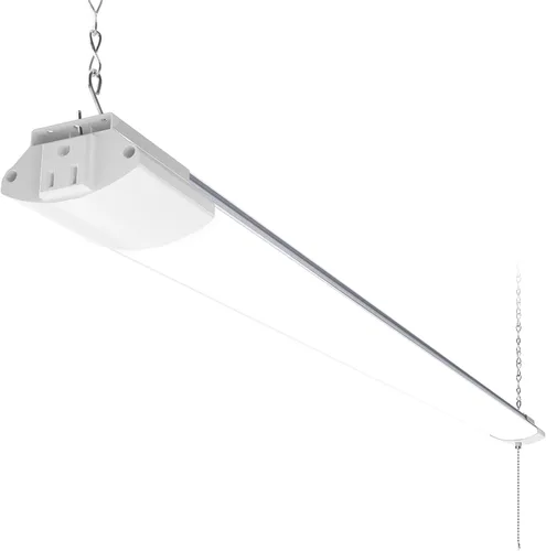 Miniatura 21 de Barrina BS84 - Luces LED para taller de 4 pies, 84 W, 10000 lúmenes, 6500 K, lámpara enlazable para garaje, sótano, colgante o montaje empotrado, 4