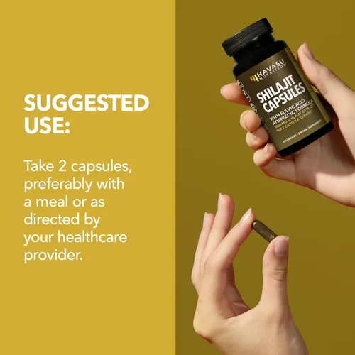 Miniatura 7 de Shilajit Cápsulas para hombres y mujeres – 1000 mg de extracto de Shilajit (estandarizado al 20% de ácido fúlvico) – 60 unidades – Suplemento