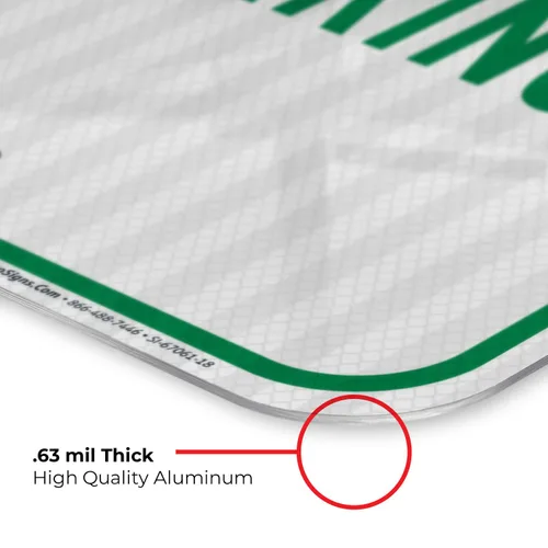 Miniatura 6 de Señal de estacionamiento para ambulancia, 12 x 18 pulgadas, 3M EGP reflectante aluminio .063, resistente a la decoloración, fabricado en Estados