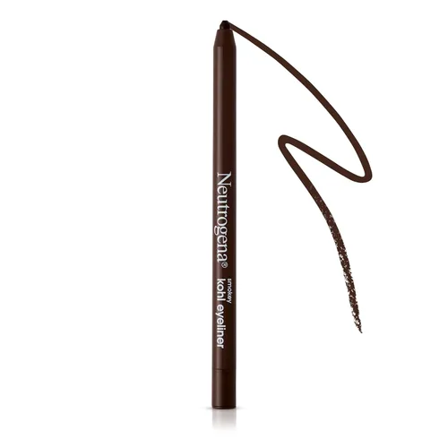 Miniatura 3 de Neutrogena Smokey Kohl Delineador de ojos con vitamina E antioxidante, resistente al agua y de deslizamiento suave, marrón oscuro, 0.014 onzas 30