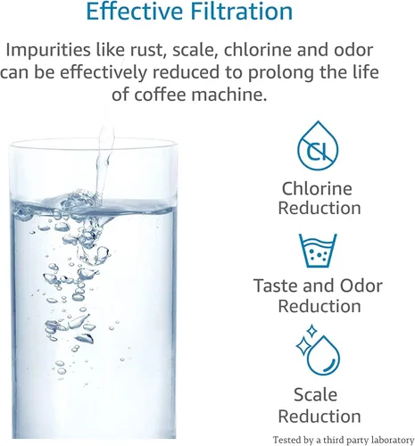 Miniatura 3 de AQUA CREST Filtro de agua para café CA6702, repuesto para filtro Gaggia®, filtro de agua Brita® Intenza+® Gaggia®, Philips®, Saeco®, CA6702/00