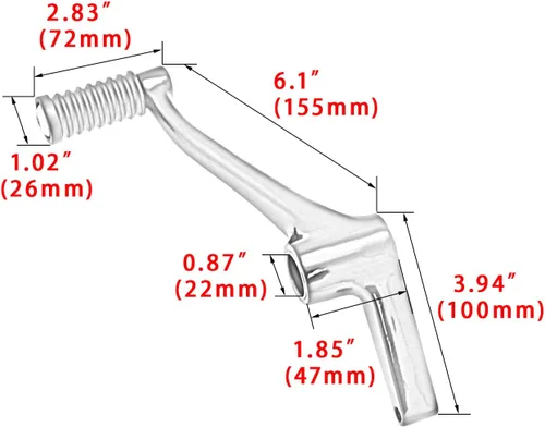 Miniatura 4 de Accesorios para Motocicleta Palanca de Cambios de Adelante con Pedal de Cambio de Talon-Dedo del Pie para Harley Sportster XL 833 1200 XL833 XL1200