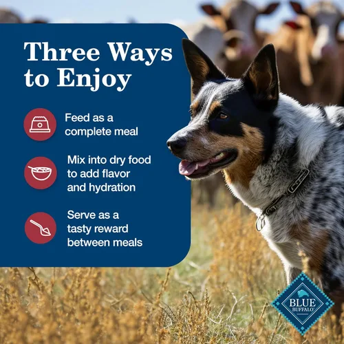 Miniatura 7 de Blue Buffalo Homestyle - Comida húmeda para perro, receta casera, alimento para perro adulto, vacuno, lata de 12.5 onzas (Paquete de 12.5)