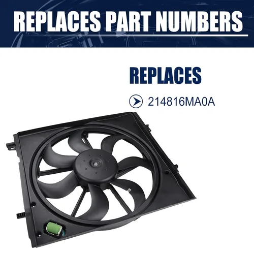 Miniatura 3 de 214816MA0A Reemplazo del conjunto del ventilador de refrigeración del radiador para Nissan Rogue Sport 2.0L 2017 2018 2019