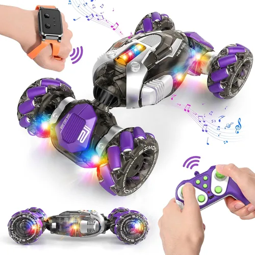Miniatura 11 de Nicella Auto a control remoto, juguetes de control remoto, regalos para niños y niñas de 6, 7, 8, 9, 10, 11, 12 años, rotación de 360°, 4WD