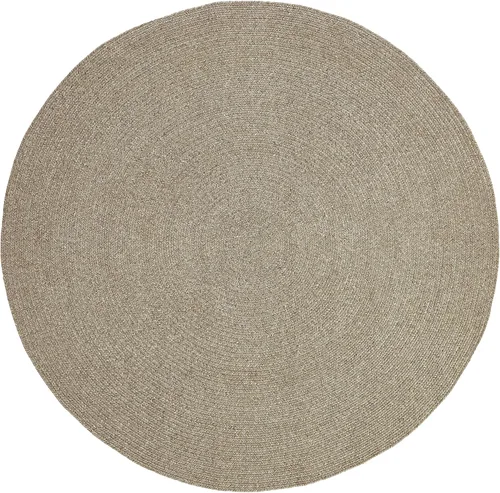 Miniatura 50 de BNM - Alfombra ovalada bohemia para interiores y exteriores con patrón trenzado sólido, perfecta para patio trasero, patio, oficina, sala de estar