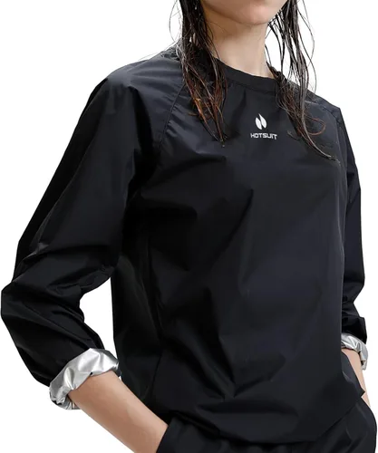 Miniatura 13 de HOTSUIT Traje de sauna para mujer, duradero, gimnasio, entrenamiento, sauna, chaqueta, pantalones, trajes de sudor