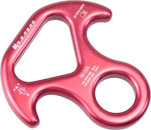 Miniatura 7 de 30kN/35kN/40kN Rescate Figura 8 Descender Engranaje de escalada Equipo de descenso Dispositivo de rappeling de placa de aparejo para escalada en 30