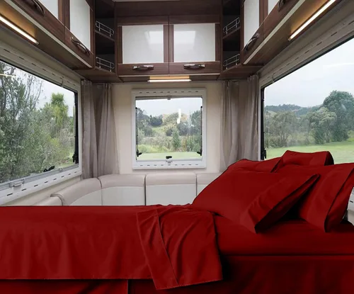 Miniatura 24 de RV-Sheets - Juego de sábanas estrechas de 29.9 x 78.3 in, 600 hilos, 100% egipcias, autocaravanas, caravanas, caravanas, barcos, suaves, de lujo
