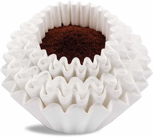 Miniatura 6 de Filtros de café de 8 a 12 tazas, 7.875 x 3.25 pulgadas, 100 filtros de café para cesta, papel de filtro de café desechable blanco de 8 a 12 tazas