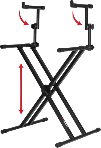 Miniatura 18 de Gator Frameworks Serie de teclados Nivel 2º adicional para el soporte de mesa estilo GFW-KEY-6000, (GFW-KEY-6000-2T)